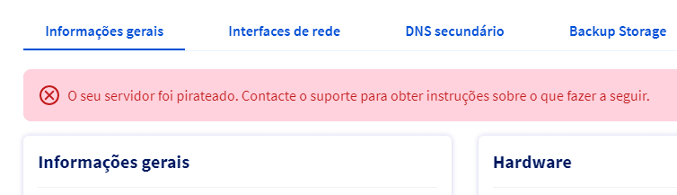 OVHcloud: Servidor em modo pirateado e bloqueado 1 OVHcloud: Servidor em modo pirateado e bloqueado 1