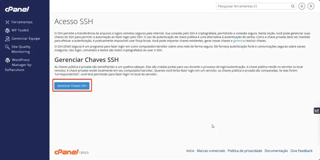 Gerenciamento seguro com Cyberduck